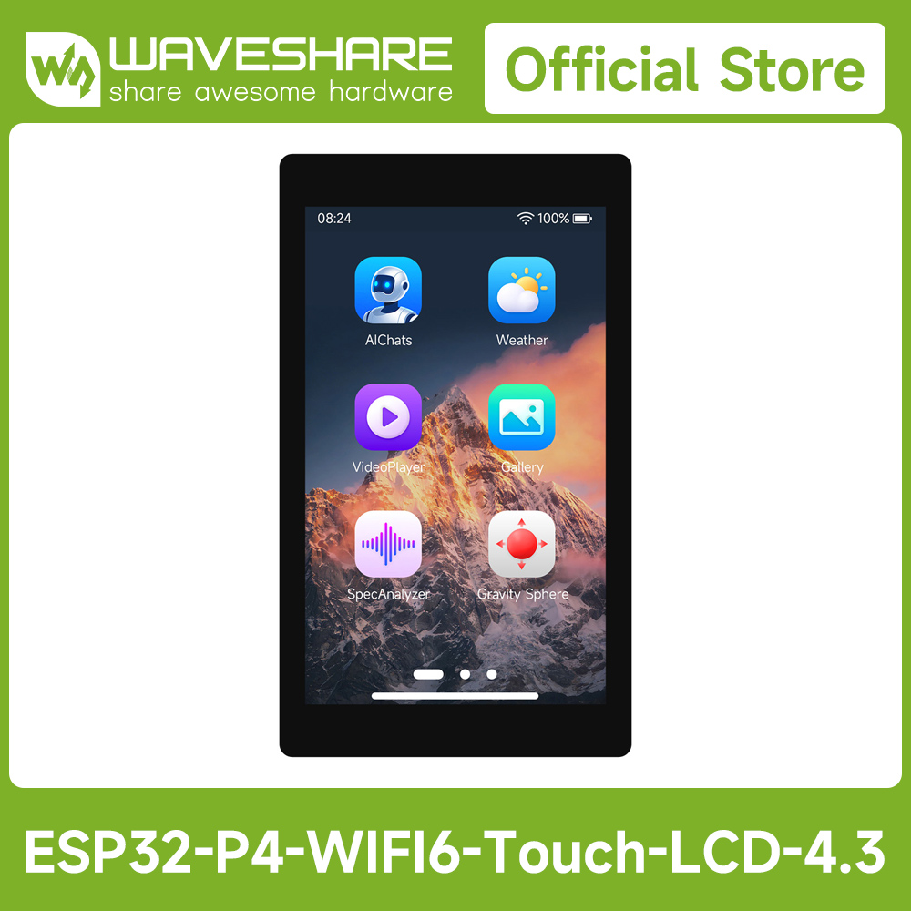 Esp32 Uart Module - Waveshare ESP32-P4-WIFI6 4.3inch Development Board, 480