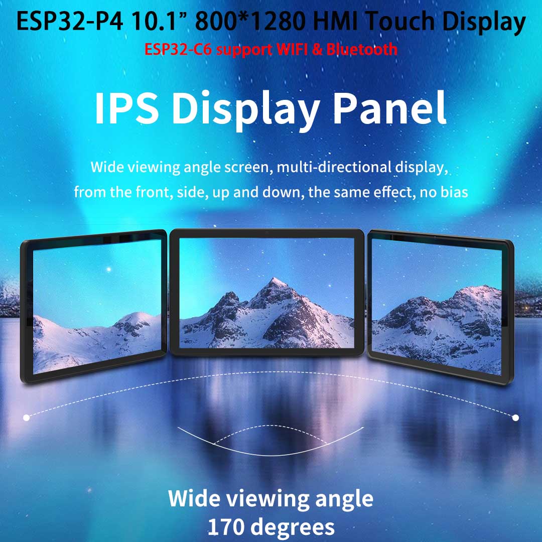 ESP32-P4 10.1 inch 800*1280 IP - đánh giá và giá Esp32 P4