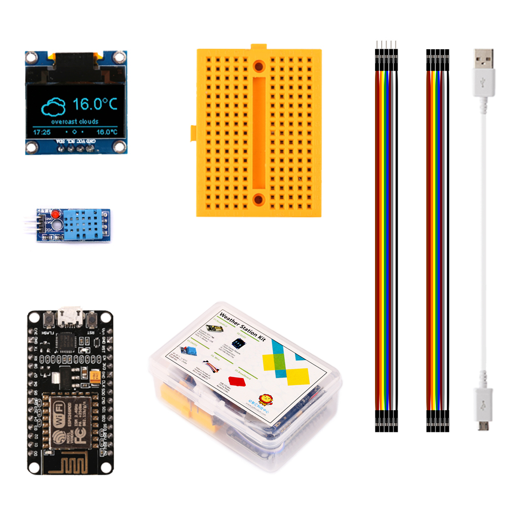 ESP8266 Trạm Thời Tiết DIY Bộ  - đánh giá và giá Esp8266 Nodemcu