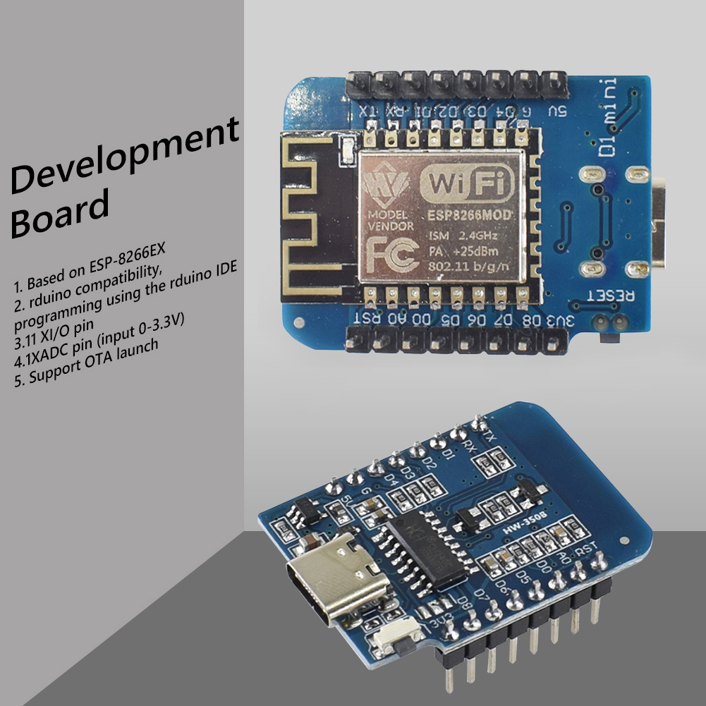 1-10pcs Type-C D1 Mini NodeMcu - đánh giá và giá Esp8266 Nodemcu