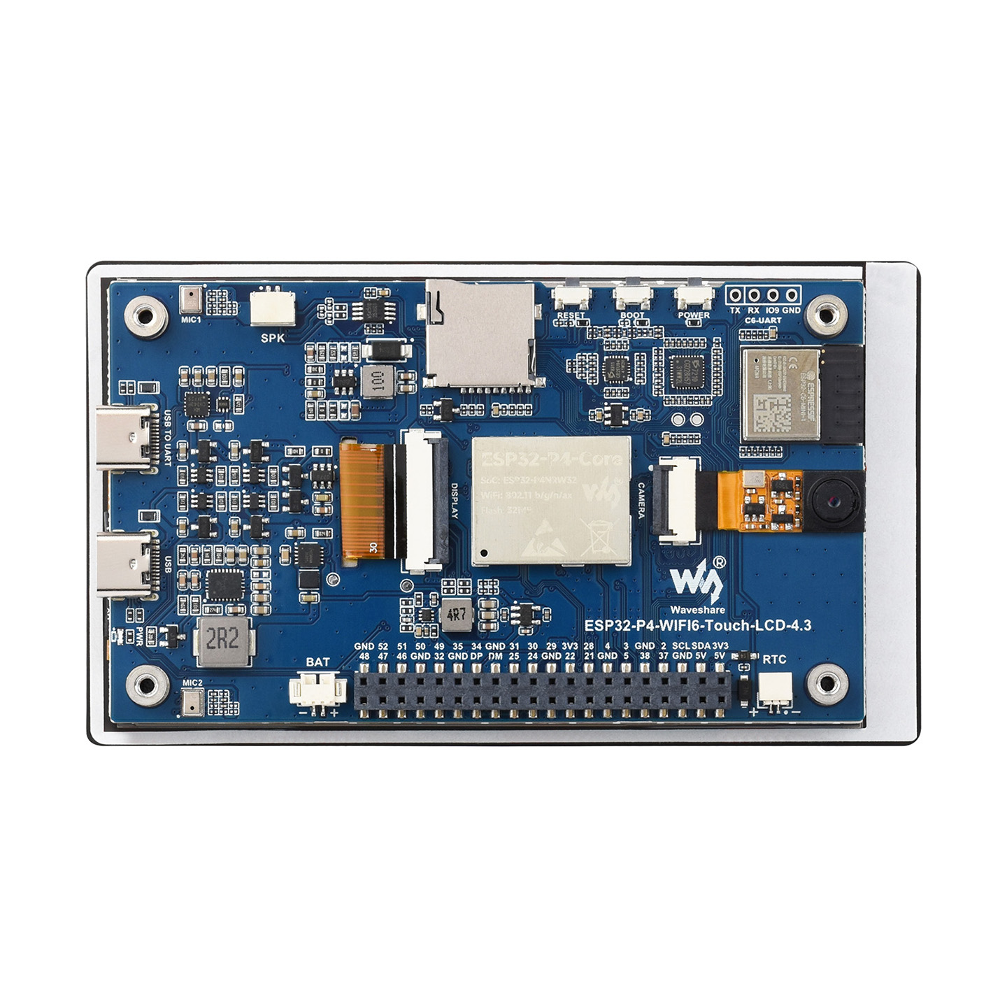 Waveshare ESP32-P4-WIFI6 4.3in - đánh giá và giá Esp32 Uart Module