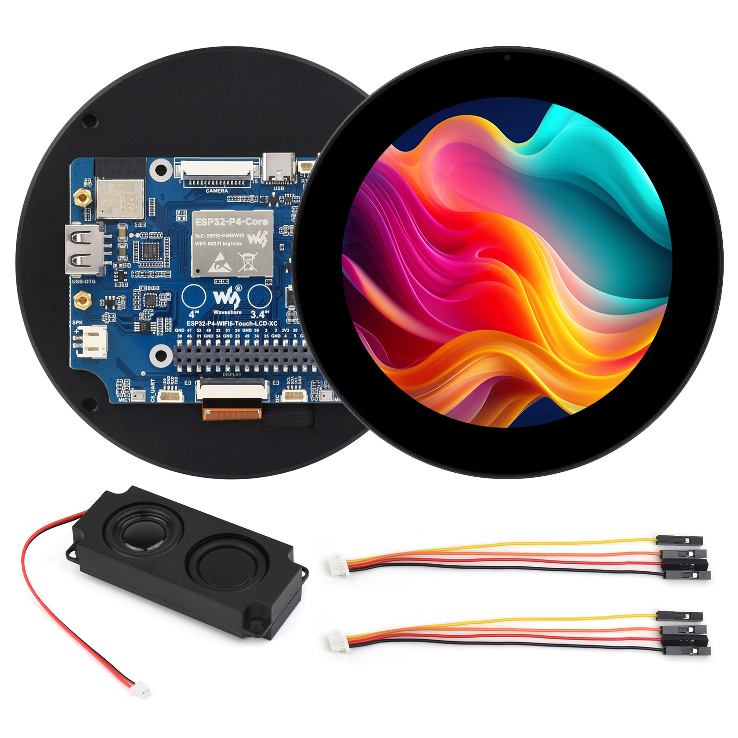 ESP32-P4 3.4/4 Inch Round Touc - đánh giá và giá Esp32 Uart Module