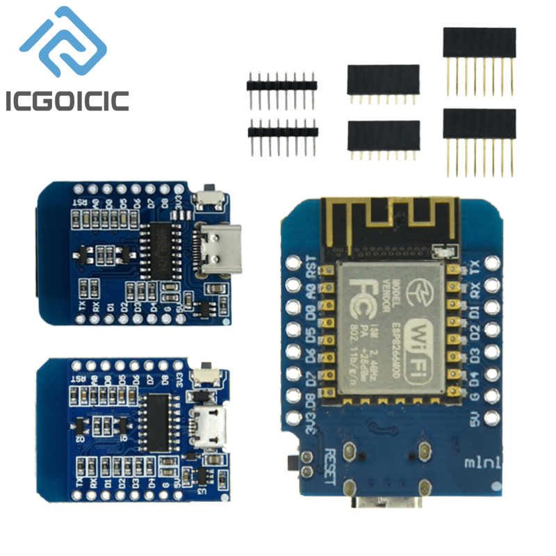 D1 Mini-Mini NodeMcu 4M Bytes  - đánh giá và giá Esp8266 Nodemcu